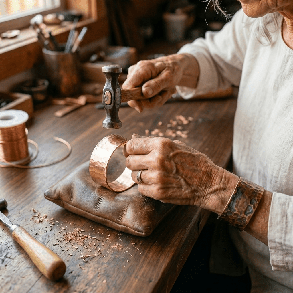 Aviora Anvil Copper Bracelet