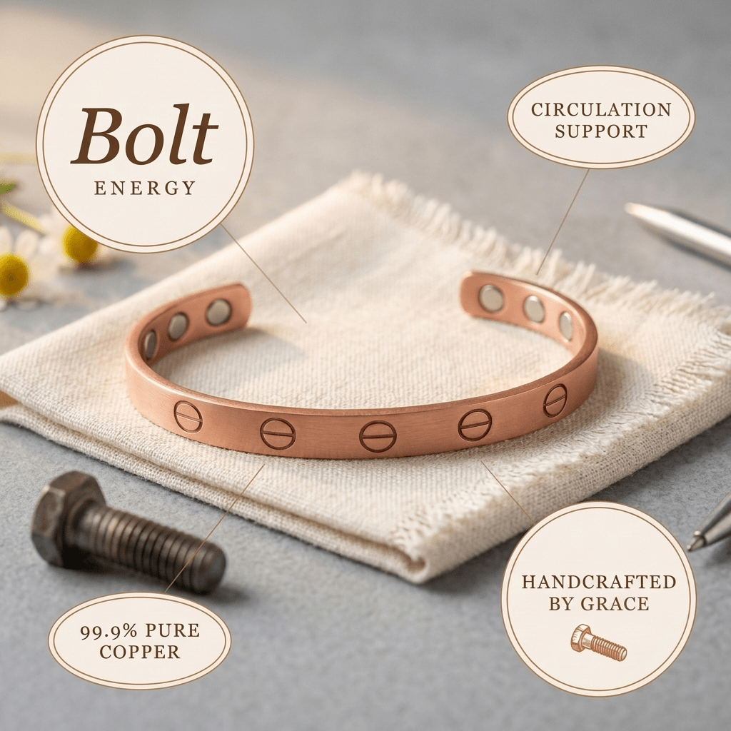 Aviora Bolt Copper Bracelet