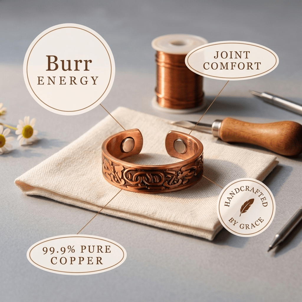 Aviora Burr Copper Ring