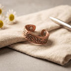 Aviora Burr Copper Ring