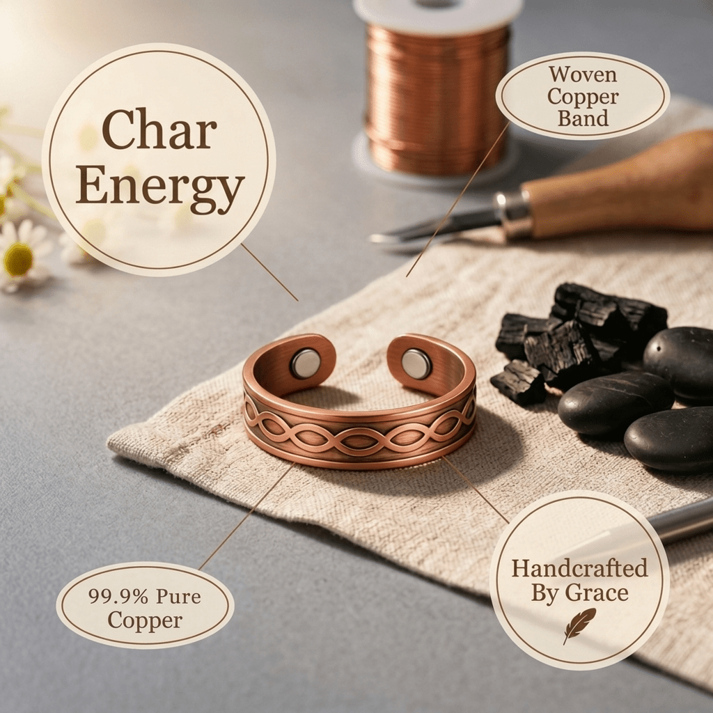 Aviora Char Copper Ring