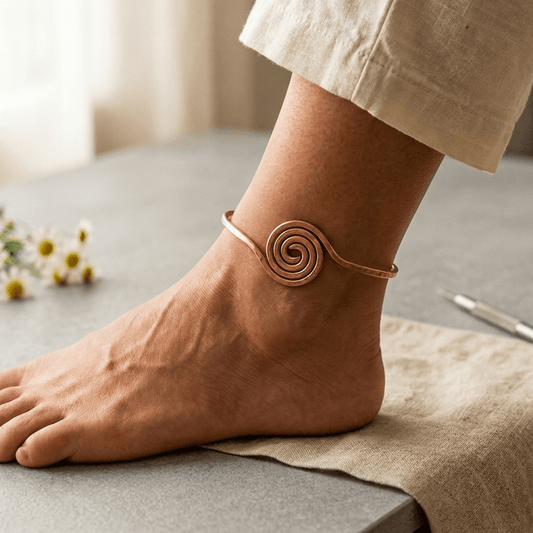 Aviora Coil Copper Anklet