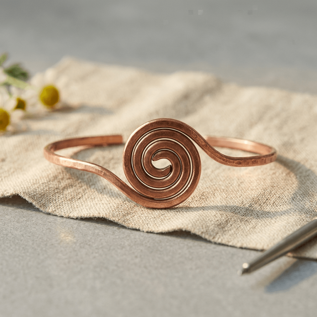Aviora Coil Copper Anklet