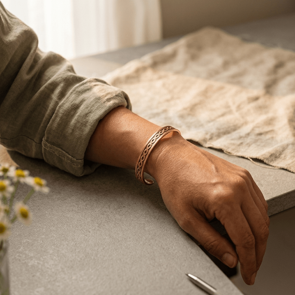 Aviora Current Copper Bracelet