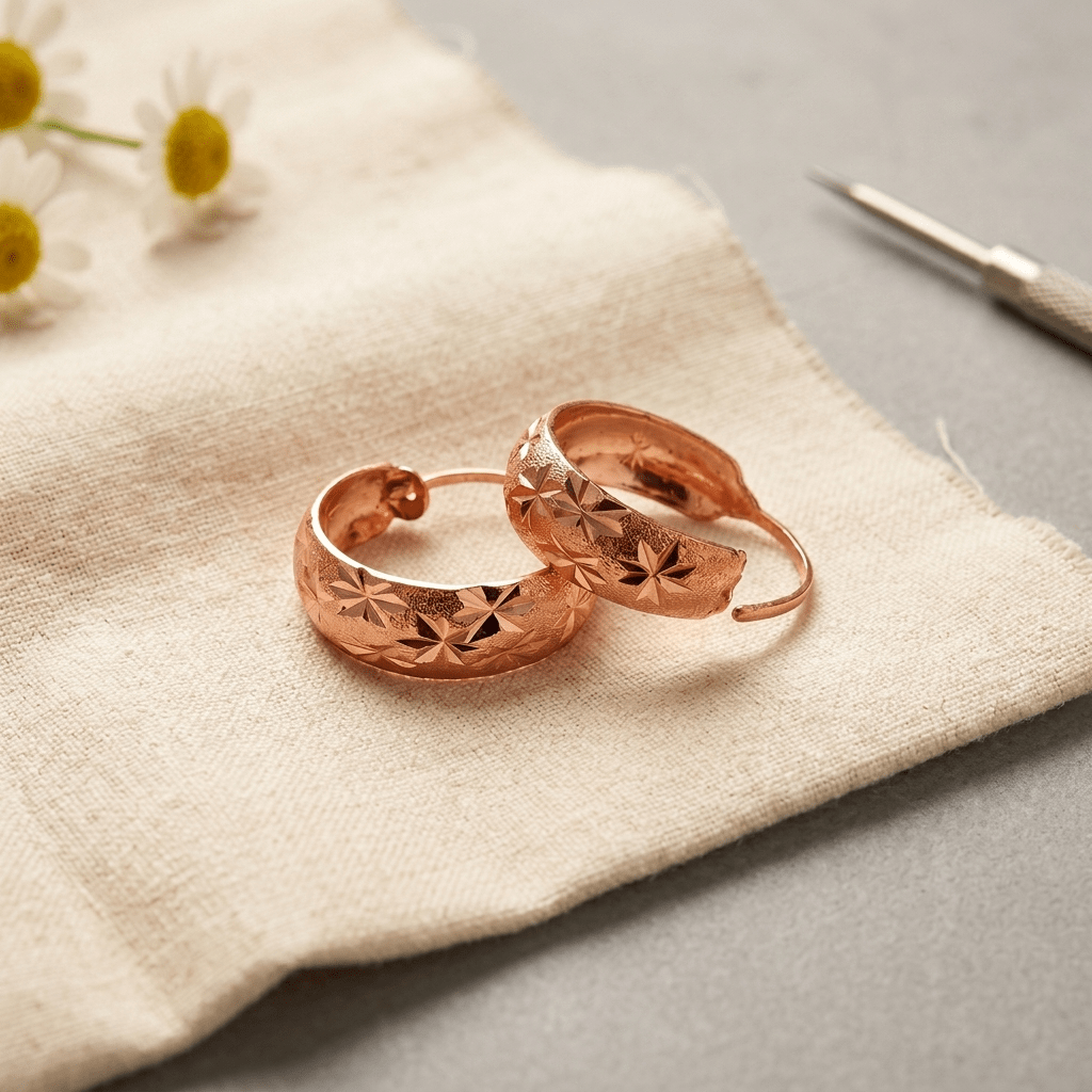 Aviora Dew Copper Earrings