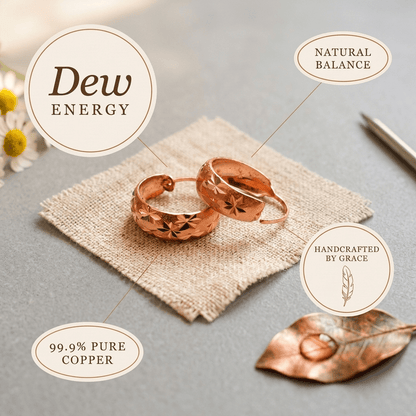 Aviora Dew Copper Earrings