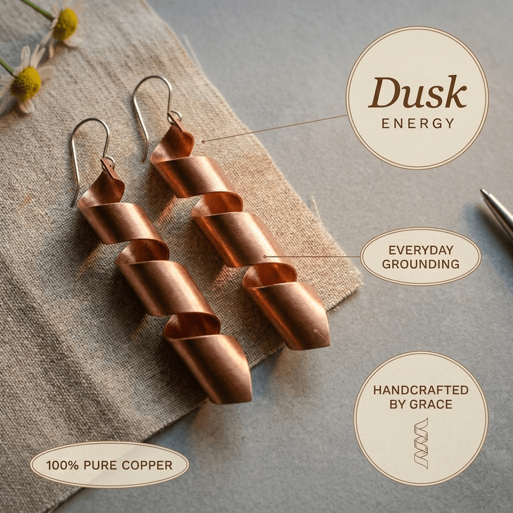 Aviora Dusk Copper Earrings