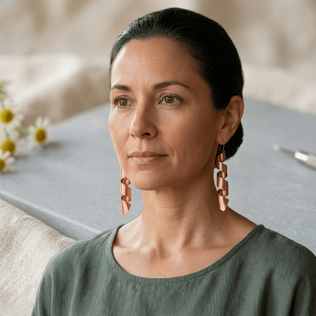 Aviora Dusk Copper Earrings