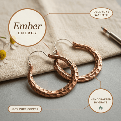 Aviora Ember Copper Earrings