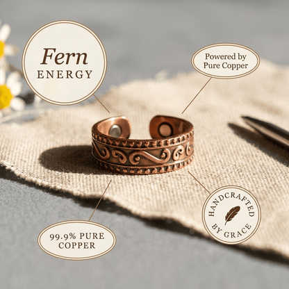Aviora Fern Copper Ring