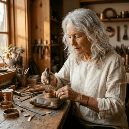Aviora Fern Copper Ring
