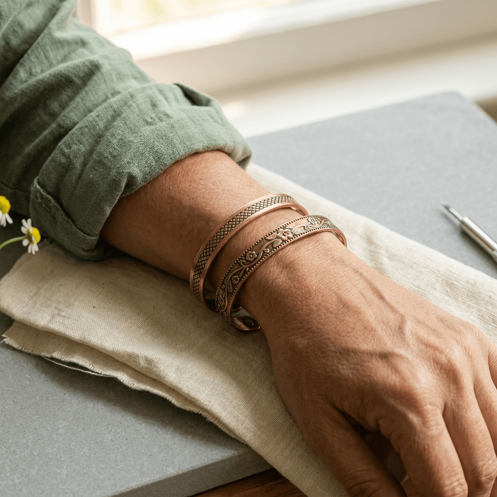 Aviora Forge Copper Bracelet Set