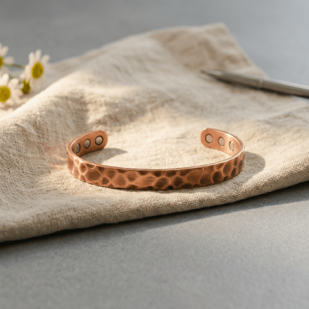 Aviora Furrow Copper Bracelet