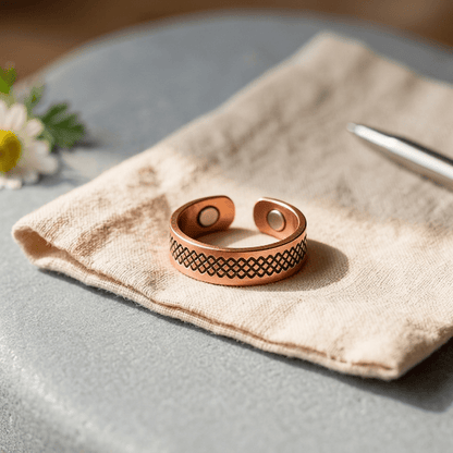 Aviora Grid Copper Ring
