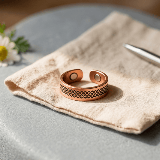 Aviora Grid Copper Ring