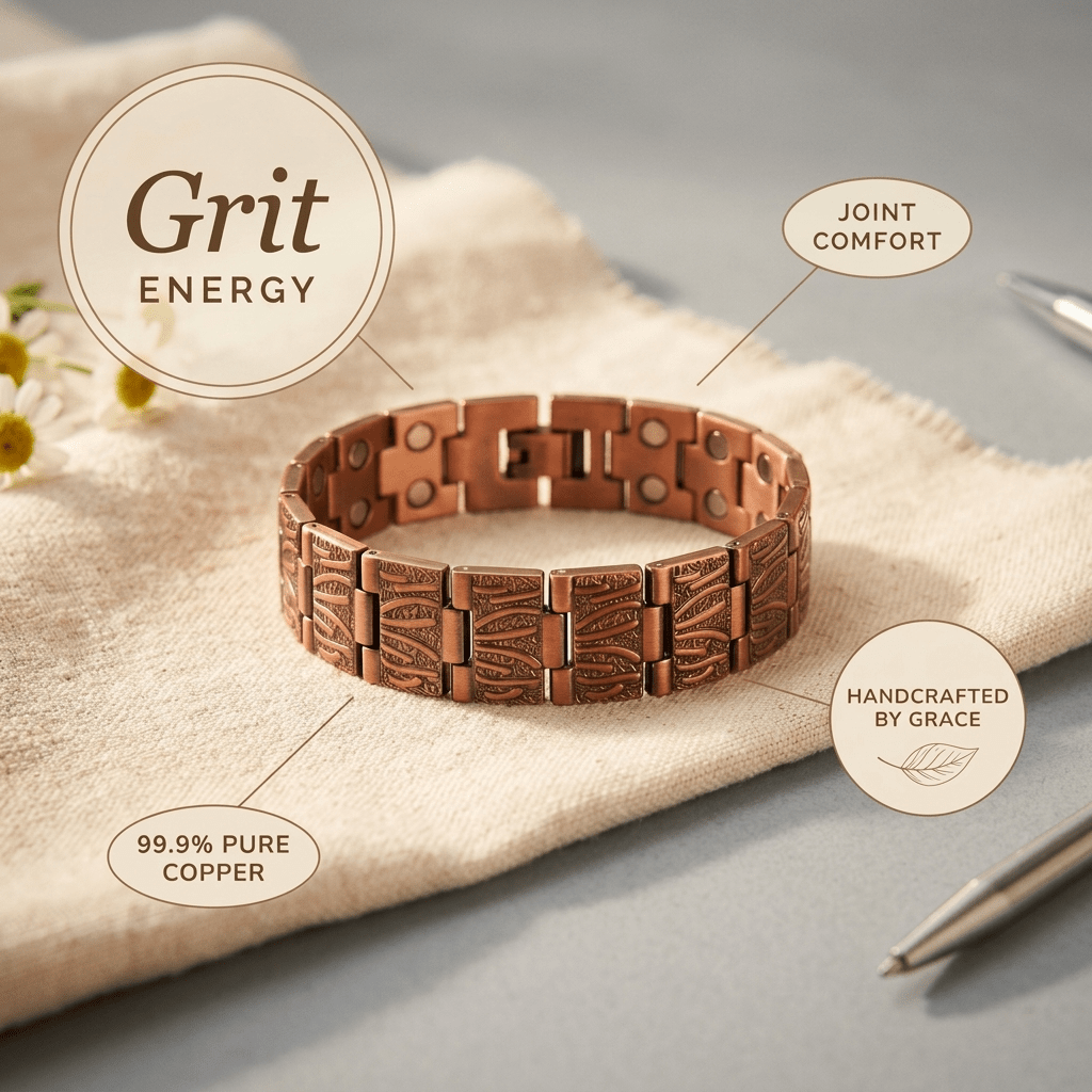 Aviora Grit Men's Copper Bracelet