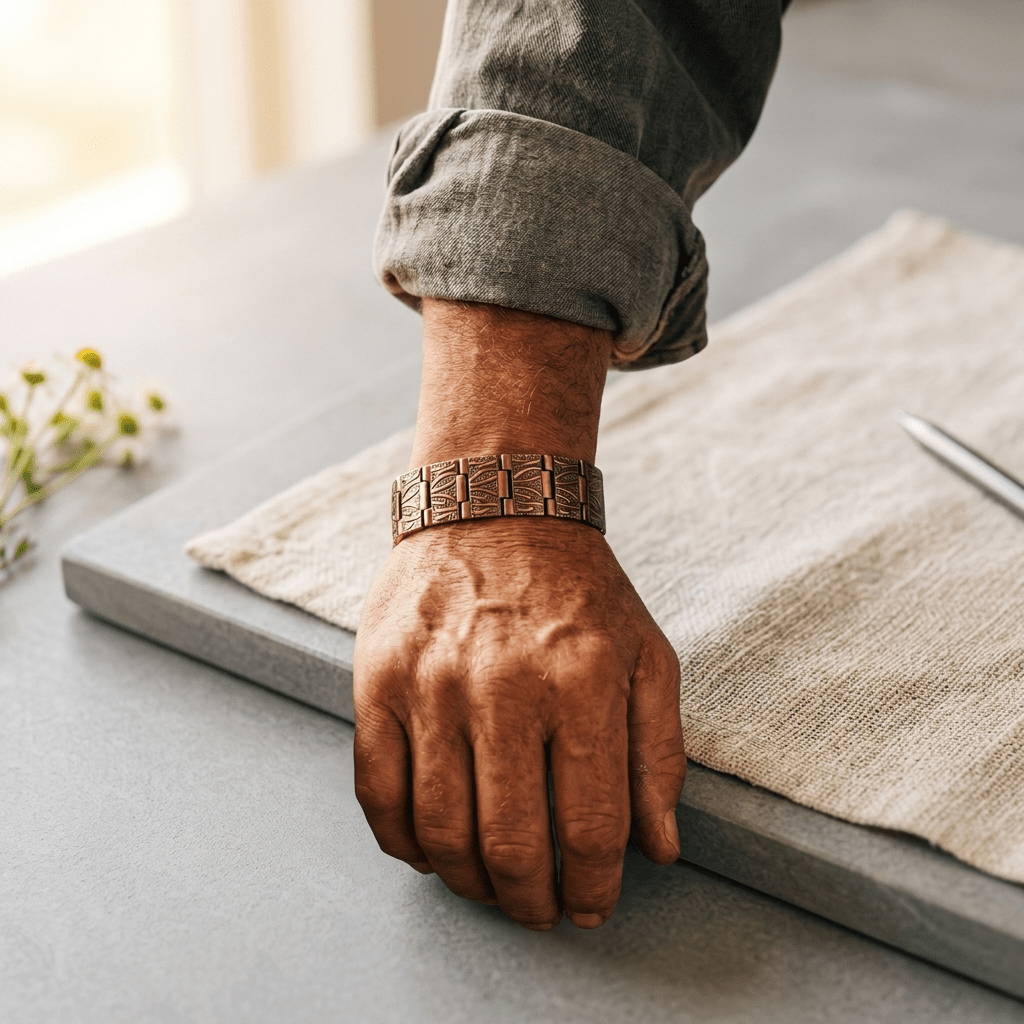 Aviora Grit Men's Copper Bracelet