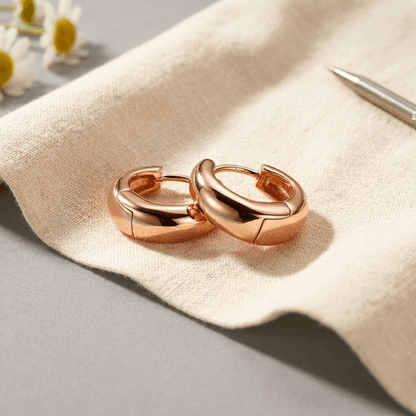 Aviora Linnet Copper Hoop Earrings