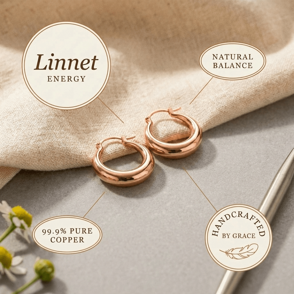 Aviora Linnet Copper Hoop Earrings