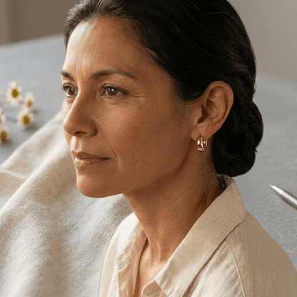 Aviora Linnet Copper Hoop Earrings