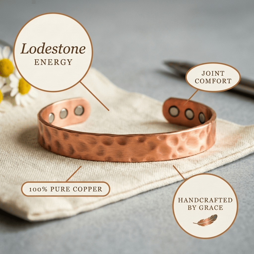 Aviora Lodestone Copper Bracelet