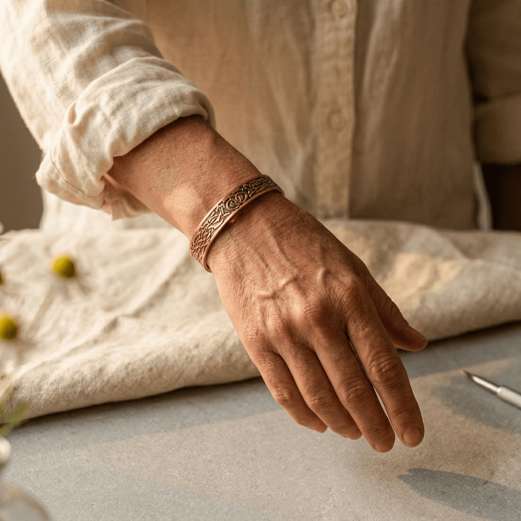 Aviora Moss Copper Bracelet