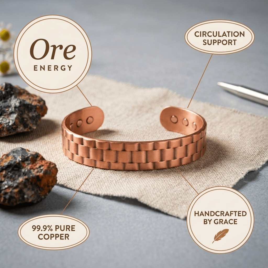 Aviora Ore Men's Copper Bracelet
