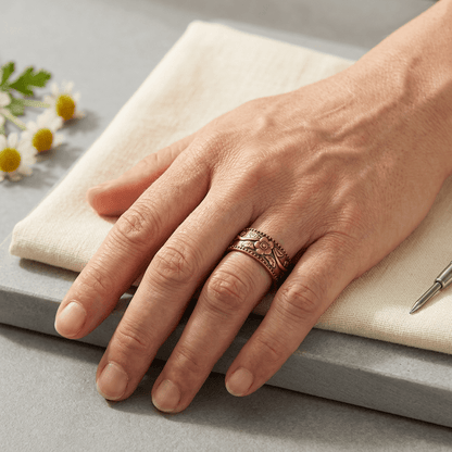 Aviora Petal Copper Ring