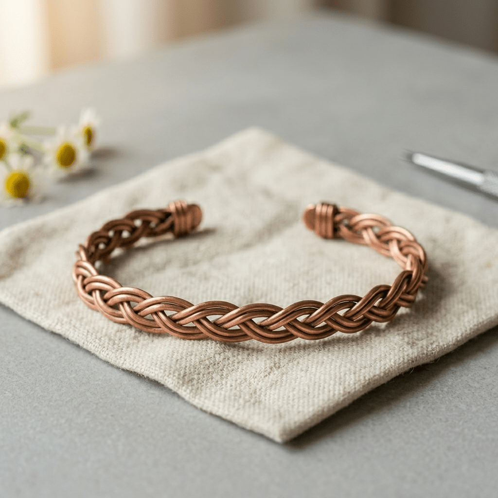 Aviora Reed Copper Anklet