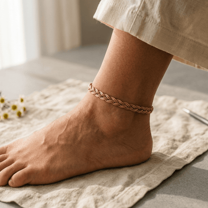 Aviora Reed Copper Anklet