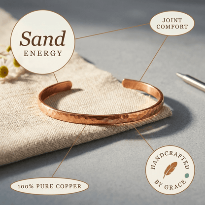 Aviora Sand Copper Anklet