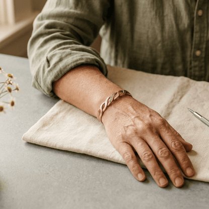 Aviora Seam Copper Bracelet