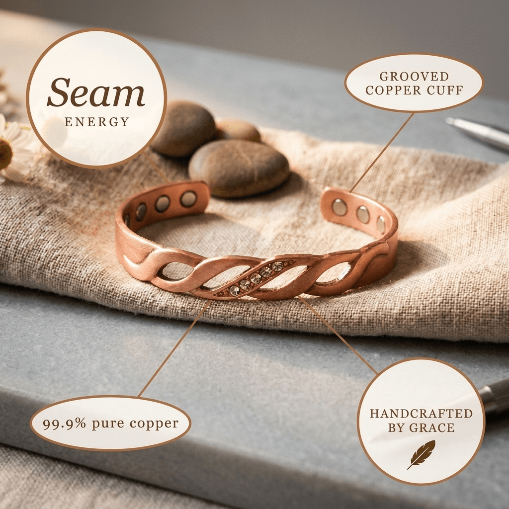 Aviora Seam Copper Bracelet
