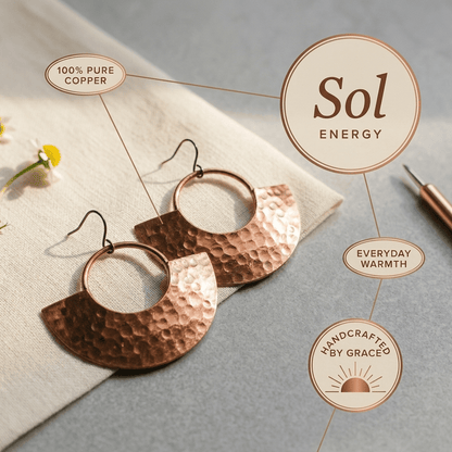 Aviora Sol Copper Earrings