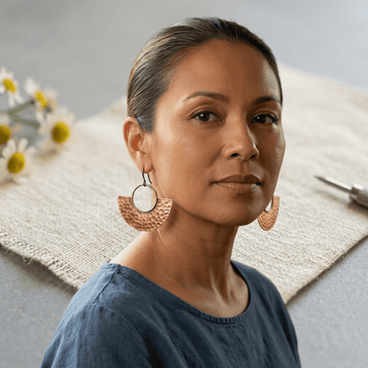 Aviora Sol Copper Earrings