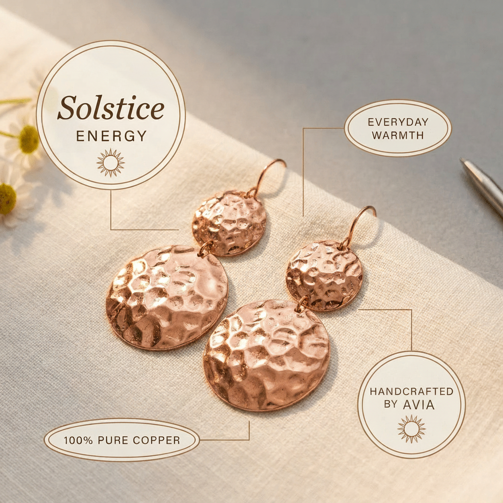 Aviora Solstice Copper Earrings