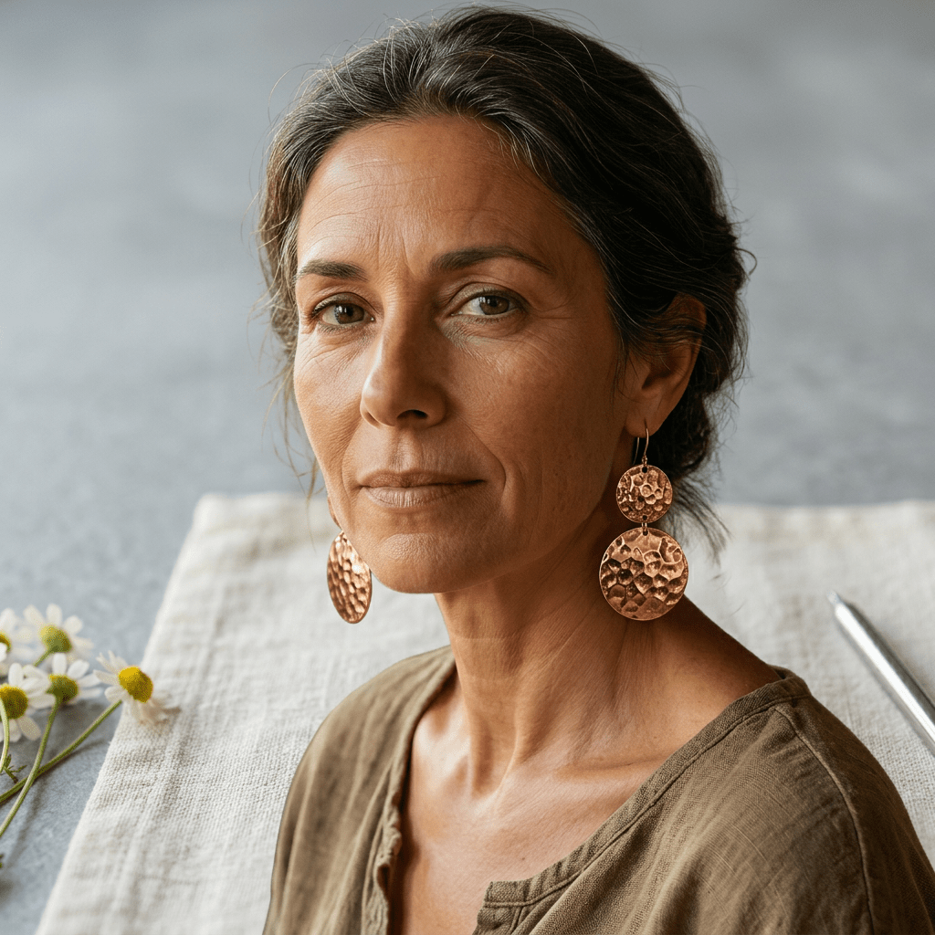 Aviora Solstice Copper Earrings