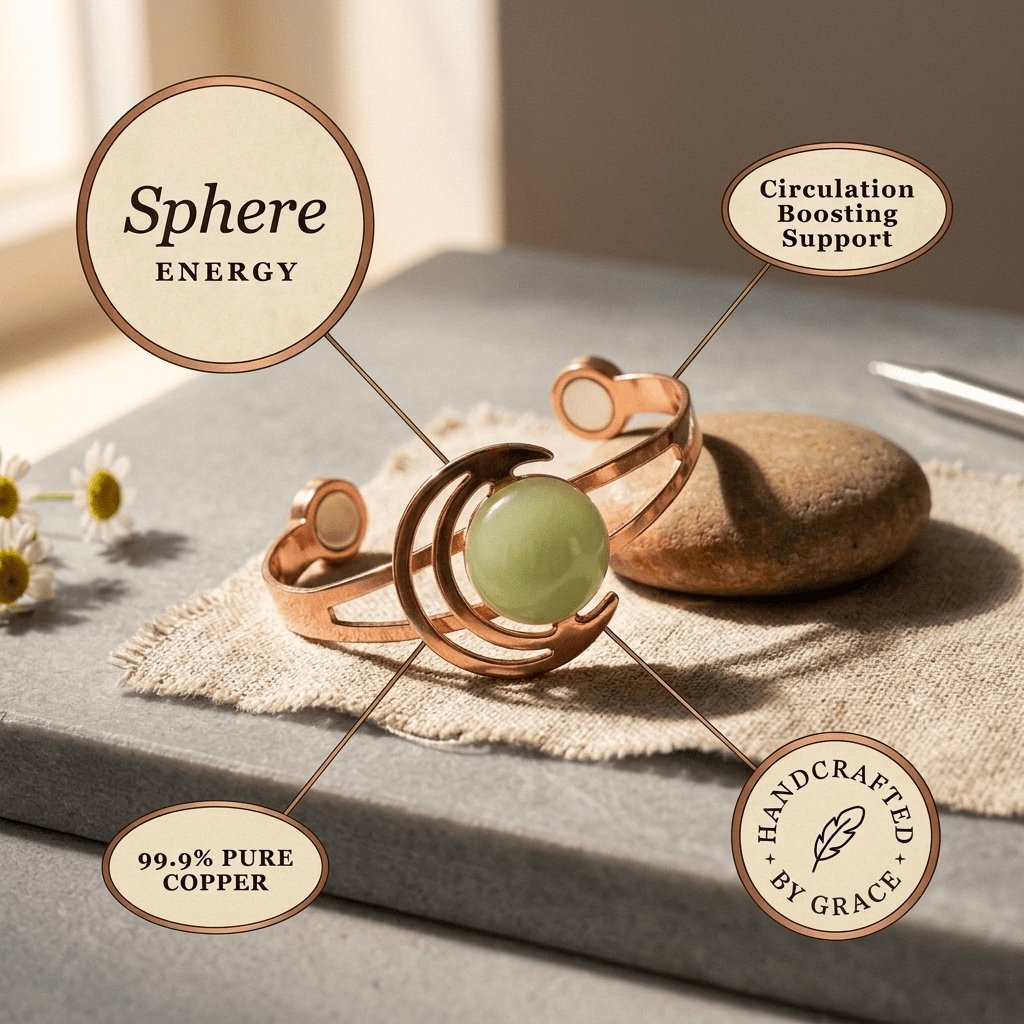 Aviora Sphere Green Copper Bracelet