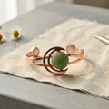 Aviora Sphere Green Copper Bracelet