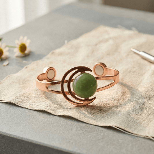 Aviora Sphere Green Copper Bracelet