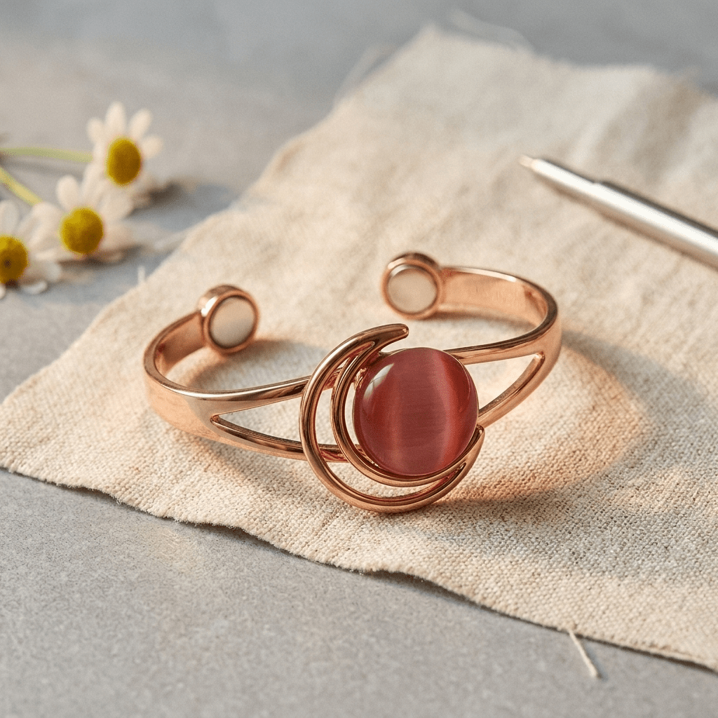 Aviora Sphere Pink Copper Bracelet