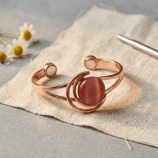 Aviora Sphere Pink Copper Bracelet