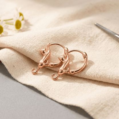 Aviora Swirl Copper Earrings