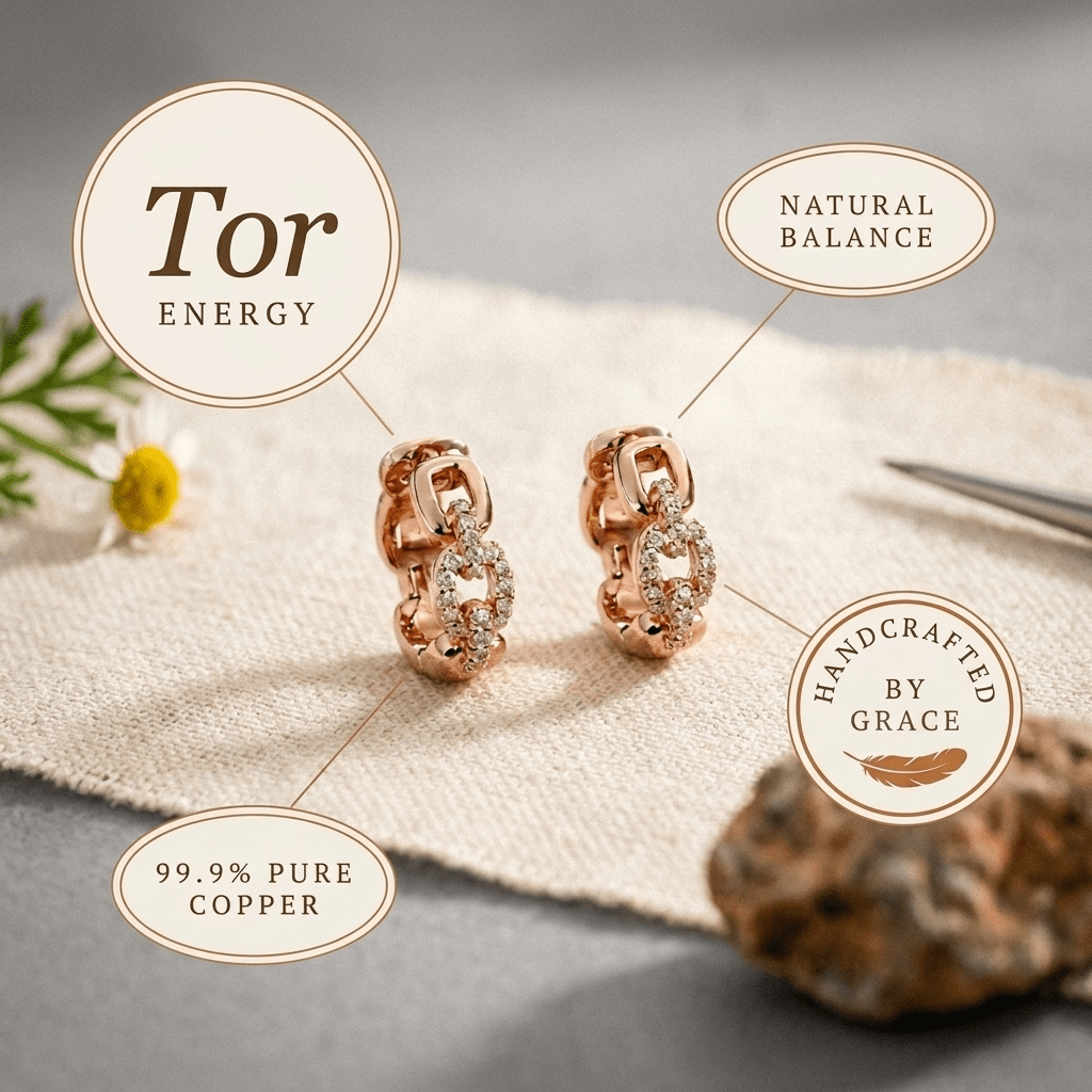 Aviora Tor Copper Earrings