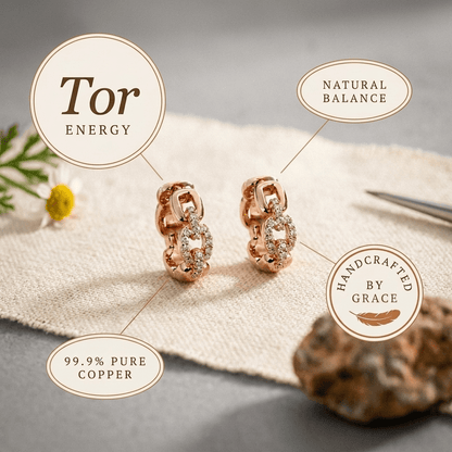 Aviora Tor Copper Earrings