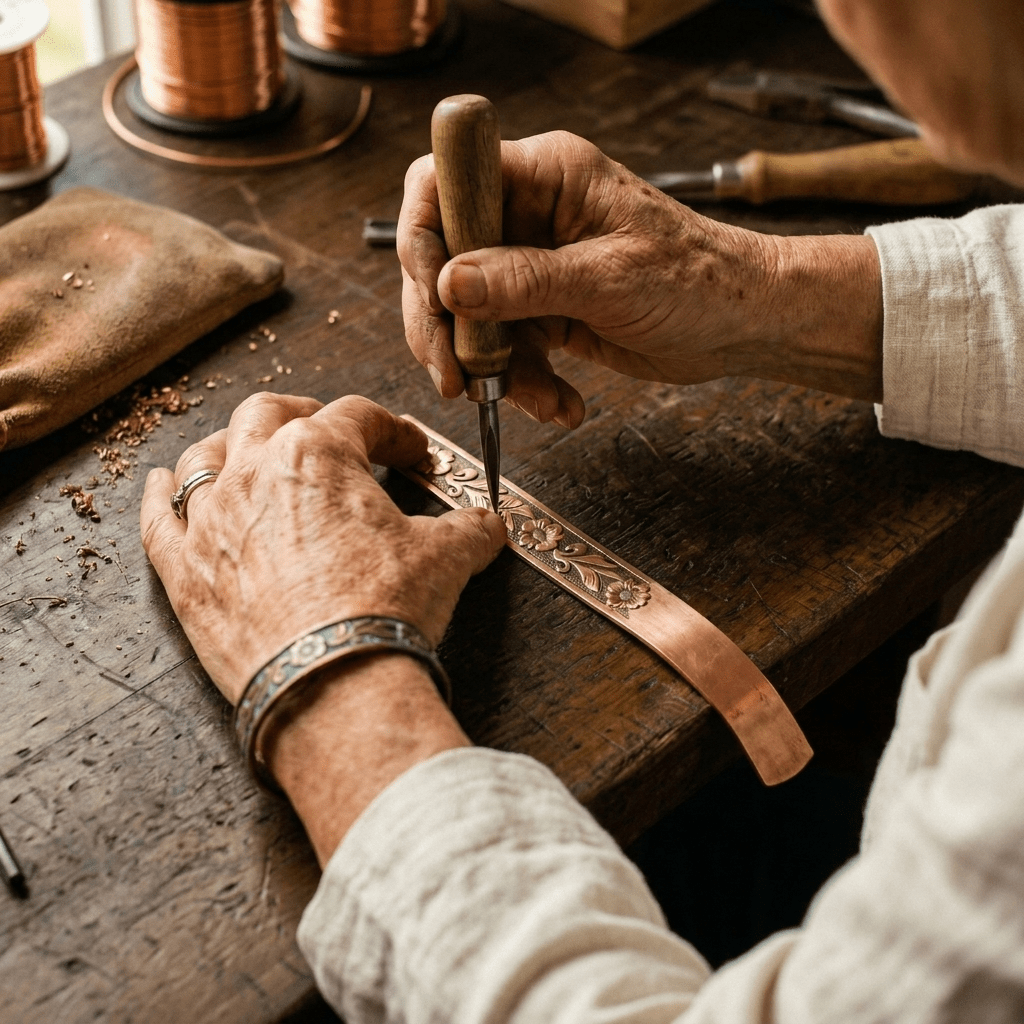 Aviora Vine Copper Bracelet