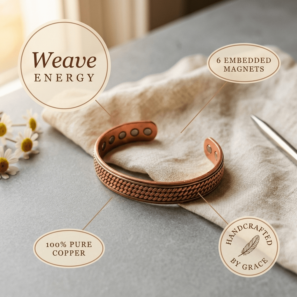 Aviora Wave Copper Bracelet
