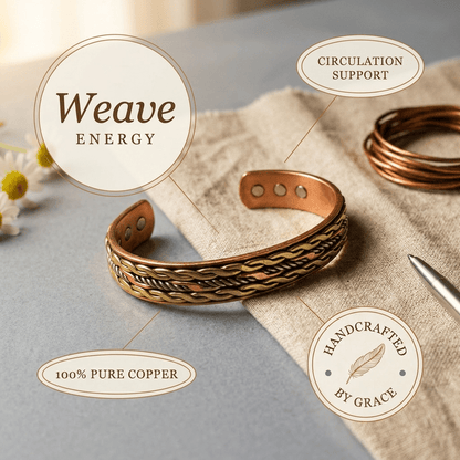 Aviora Weave Copper Bracelet