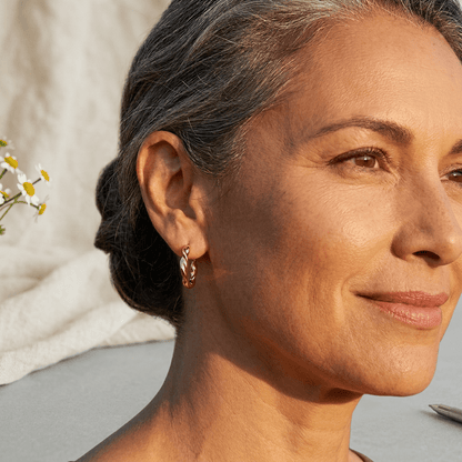 Aviora Wren Copper Hoop Earrings
