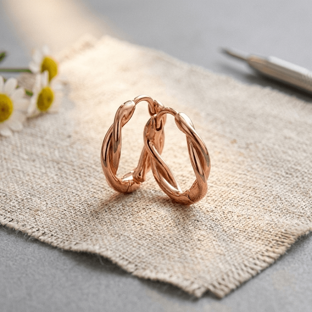 Aviora Wren Copper Hoop Earrings